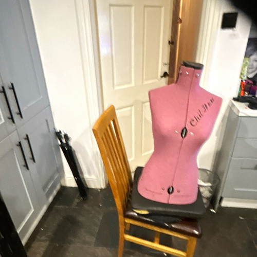 Pink female dressmaker - female, dummy