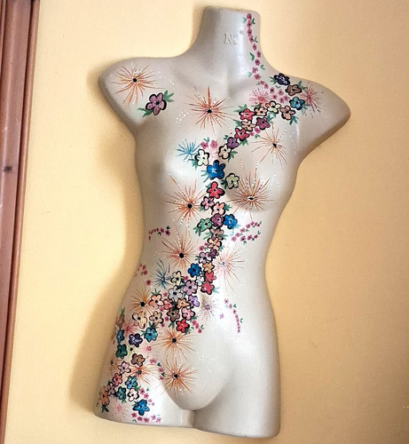 Female mannequin torso dress - mannequin,