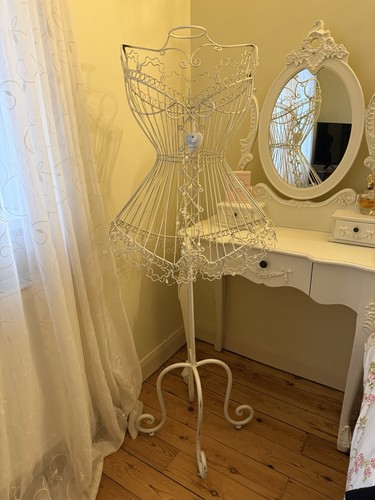 Vintage style white wrought - style,