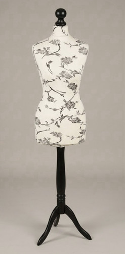 Floral fabric dress form - floral,