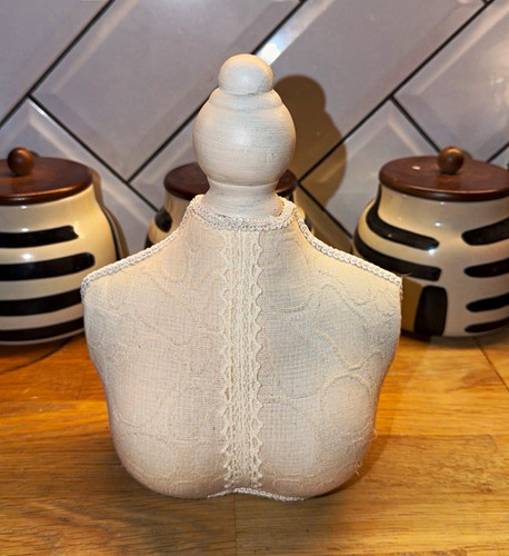 White female dress form - white,