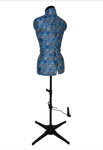 Dress form woodblock floral - form:,